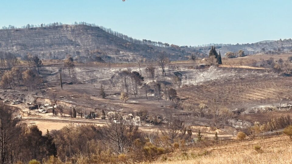 Corbières après l'incendie